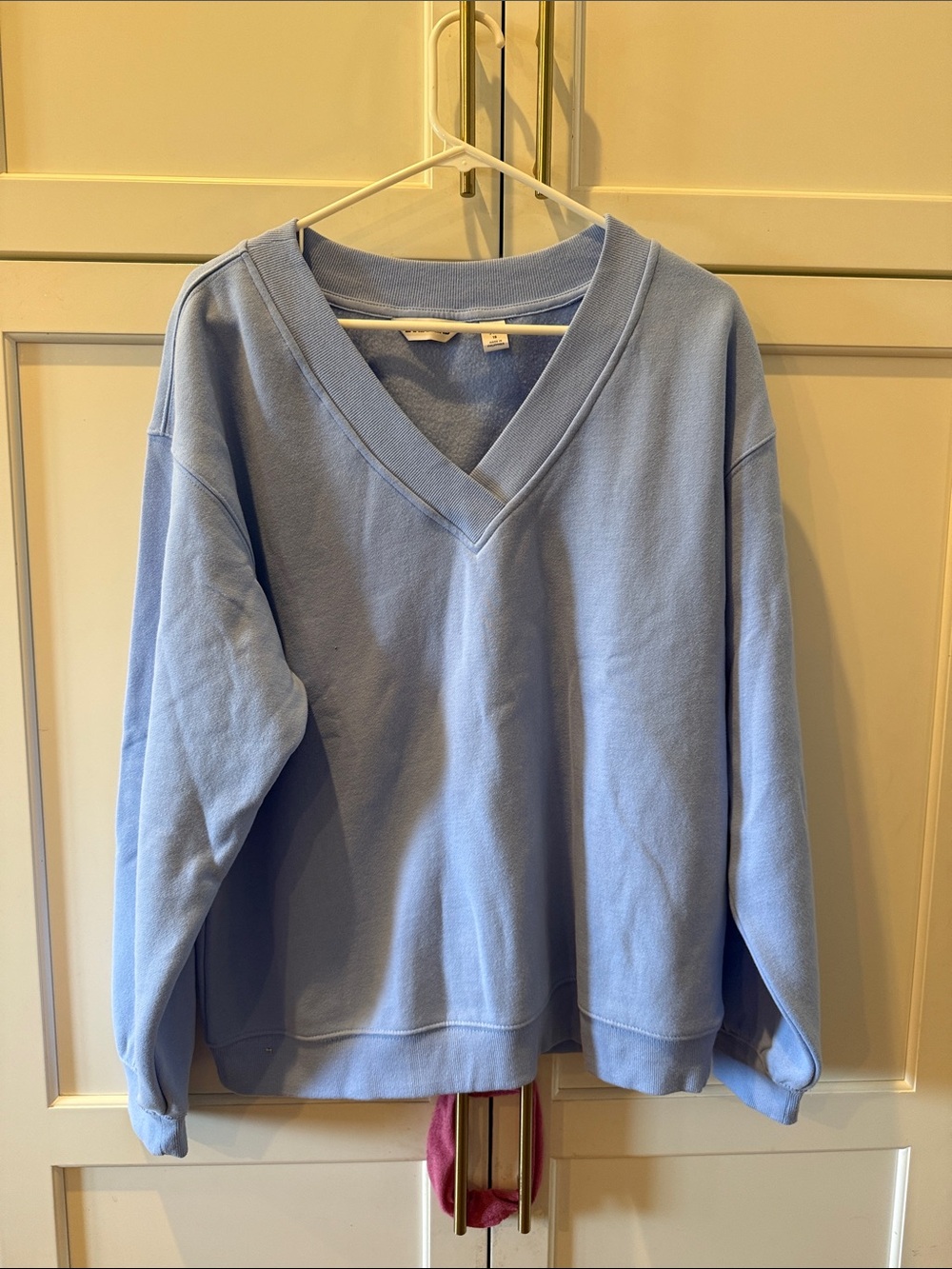 Lands’ End Light Blue V-Neck Pullover Sweatshirt XL